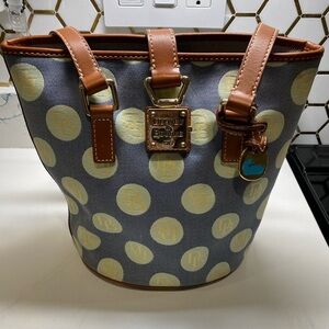 Dooney & Bourke Gray and Brown Tote